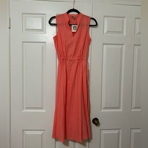 Linen Side Cinch Ann Klein Summer Dress